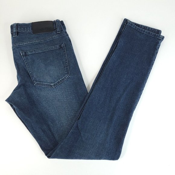 Rude Jeans Mens 30 x 32 Super Skinny Dark Washed Blue Stretch Denim - Picture 1 of 11